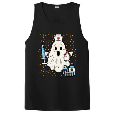 Halloween Nurse Ghost Boo Nursing Scrub Top Costume Gift PosiCharge Competitor Tank