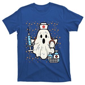 Halloween Nurse Ghost Boo Nursing Scrub Top Costume Gift T-Shirt