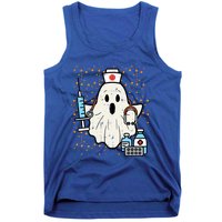 Halloween Nurse Ghost Boo Nursing Scrub Top Costume Gift Tank Top