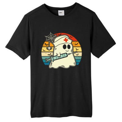 Halloween Nurse Ghost Scrub Nursing Cute Cool Gift Tall Fusion ChromaSoft Performance T-Shirt