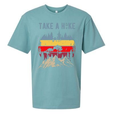 Hiking Nature Hike Hiker Outdoor Funny Take A Hike Sueded Cloud Jersey T-Shirt