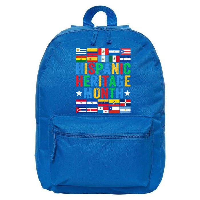 Happy National Hispanic Heritage Month Funny Gift 16 in Basic Backpack