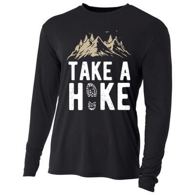 Hiking Nature Hike Hiker Outdoor Funny Take A Hike Cooling Performance Long Sleeve Crew