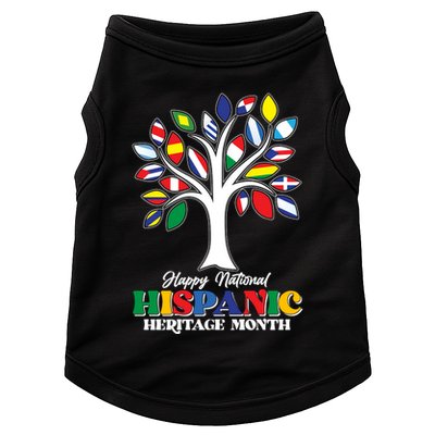 Happy National Hispanic Heritage Month Flag Tree Doggie Tank