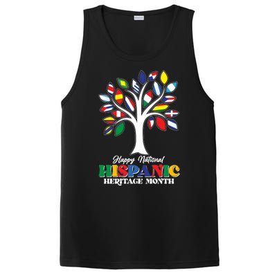 Happy National Hispanic Heritage Month Flag Tree PosiCharge Competitor Tank