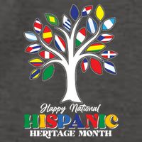 Happy National Hispanic Heritage Month Flag Tree Vector Backpack