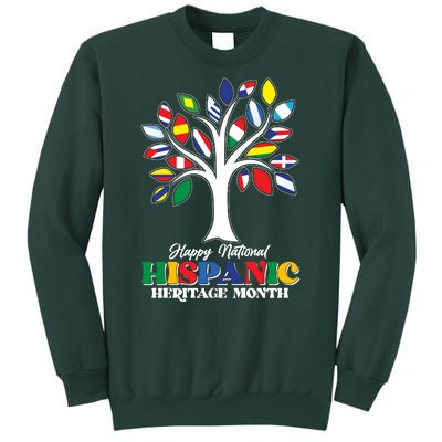 Happy National Hispanic Heritage Month Flag Tree Sweatshirt