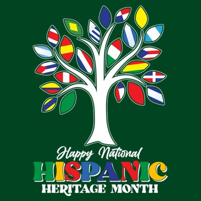 Happy National Hispanic Heritage Month Flag Tree T-Shirt