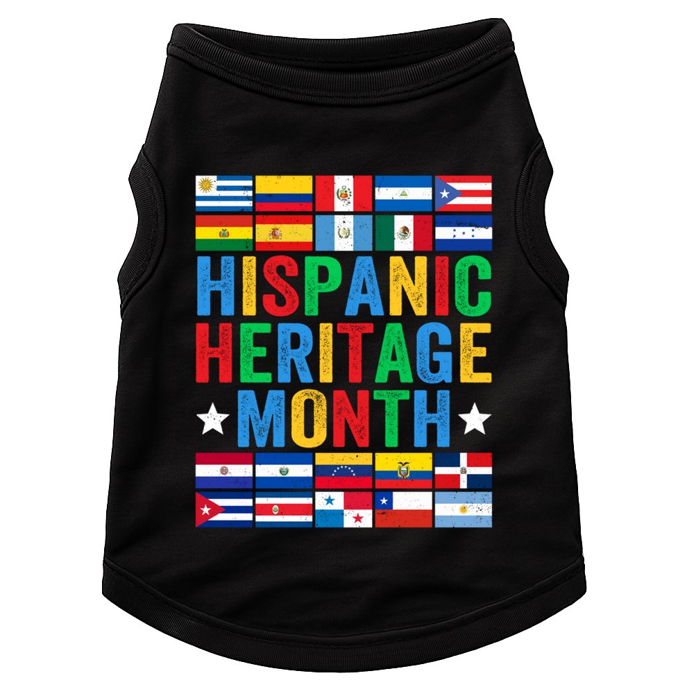 Happy National Hispanic Heritage Month Gift Doggie Tank