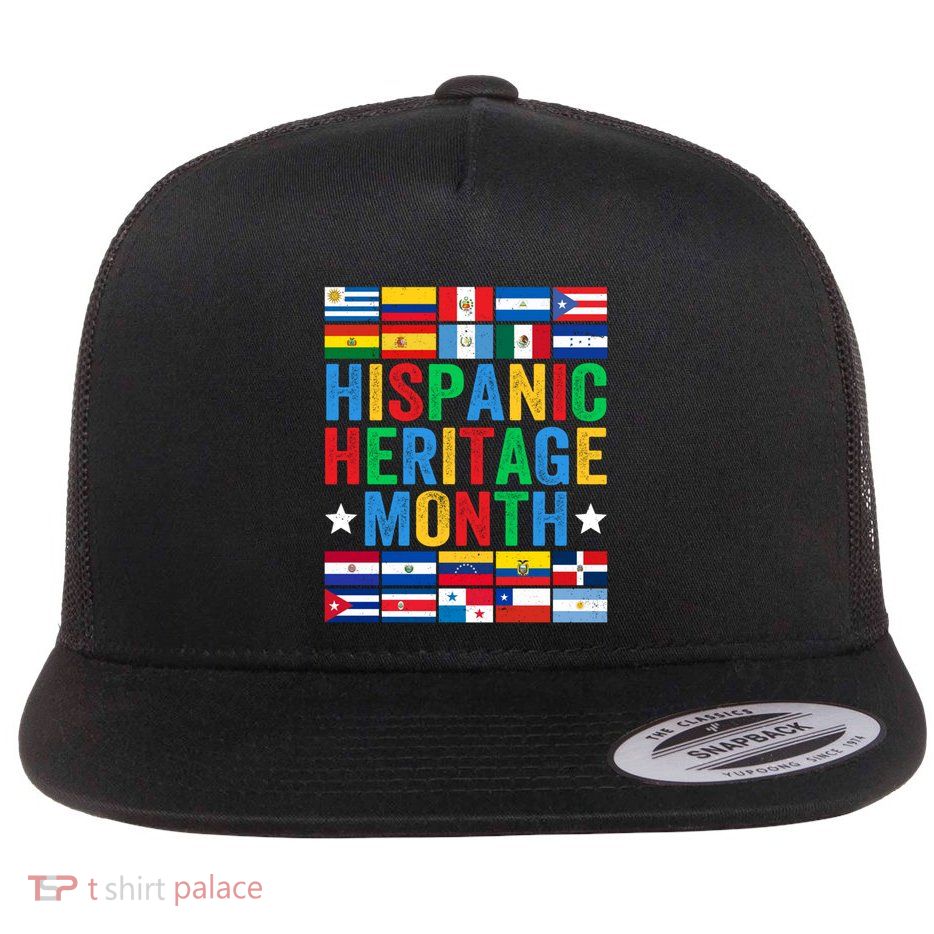 Happy National Hispanic Heritage Month Gift Flatbill Hat