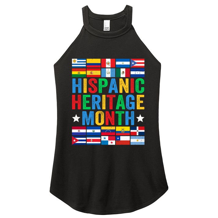 Happy National Hispanic Heritage Month Gift Women's Perfect Tri Rocker Tank