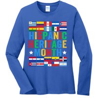 Happy National Hispanic Heritage Month Gift Ladies Long Sleeve Shirt