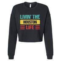 Houston Name Cropped Pullover Crew