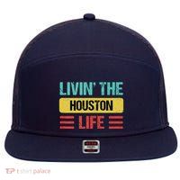 Houston Name 7 Panel Mesh Trucker Snapback Hat