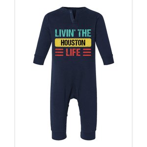 Houston Name Infant Fleece One Piece