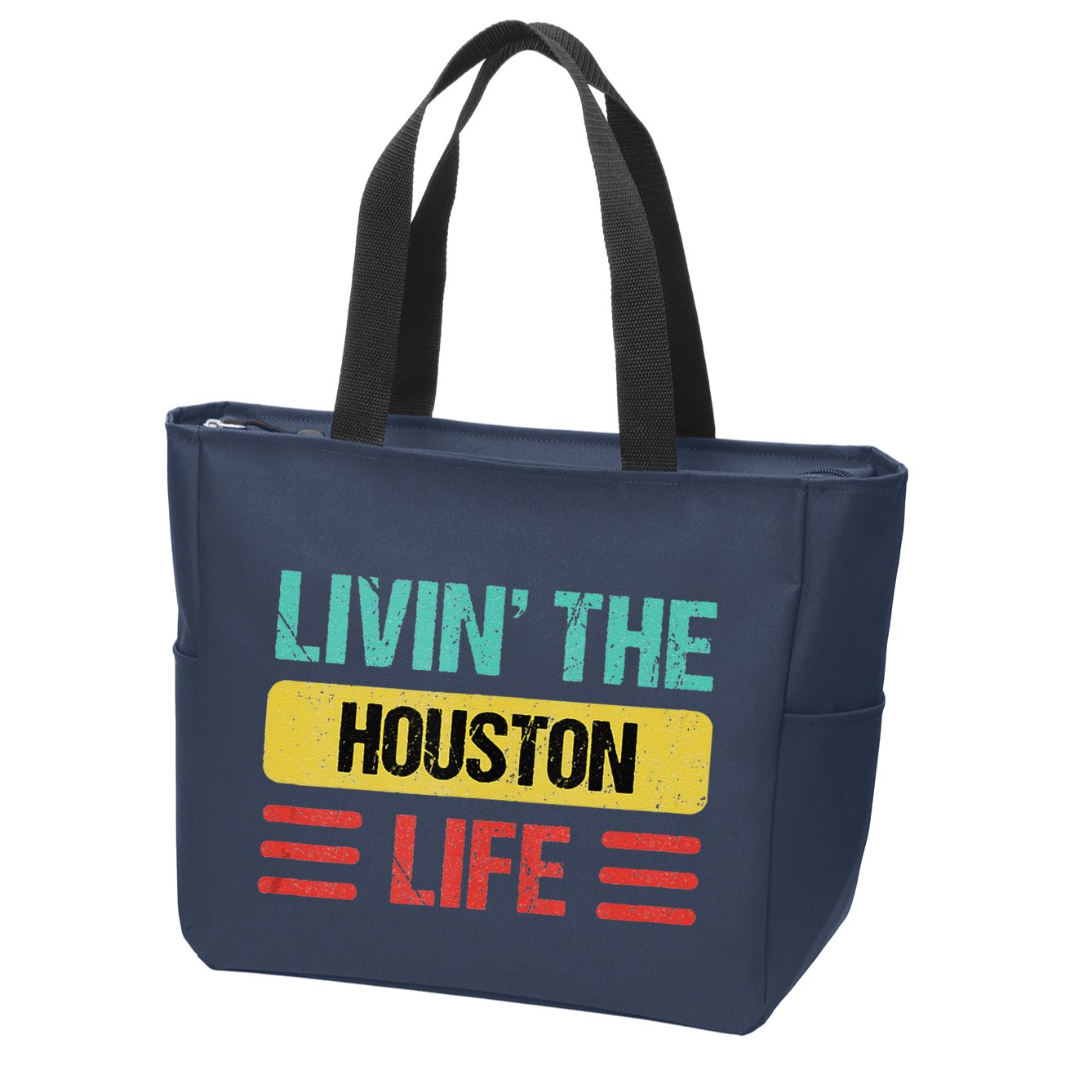 Houston Name Zip Tote Bag