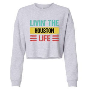 Houston Name Cropped Pullover Crew