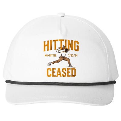 Hitting No Hitter Ceased Snapback Five-Panel Rope Hat