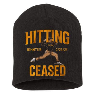 Hitting No Hitter Ceased Short Acrylic Beanie