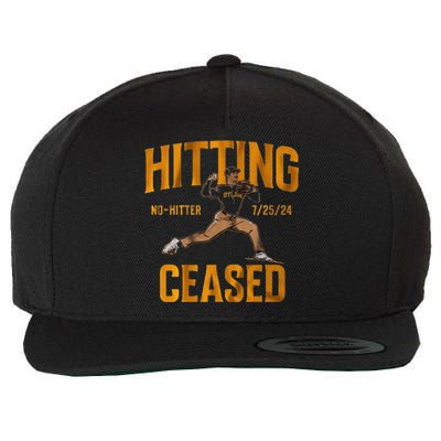 Hitting No Hitter Ceased Wool Snapback Cap