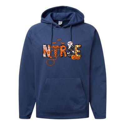 Halloween Nurse Halloween Performance Fleece Hoodie