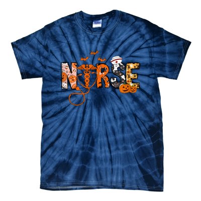 Halloween Nurse Halloween Tie-Dye T-Shirt