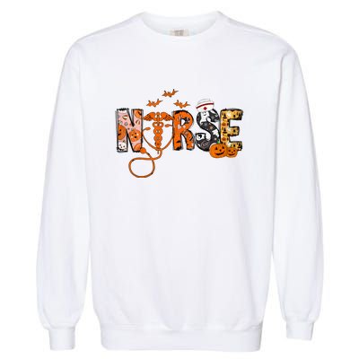 Halloween Nurse Halloween Garment-Dyed Sweatshirt