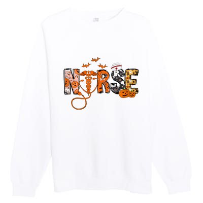 Halloween Nurse Halloween Premium Crewneck Sweatshirt