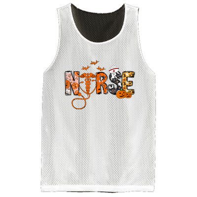 Halloween Nurse Halloween Mesh Reversible Basketball Jersey Tank