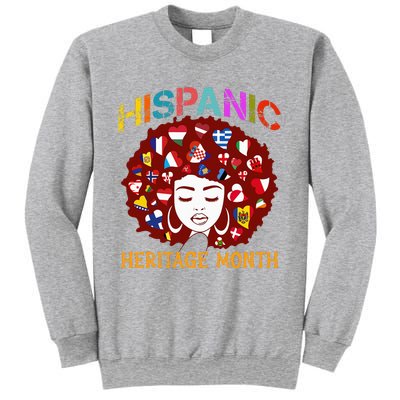 Happy National Heritage Month Tree Hispanic Latino Flags Sweatshirt