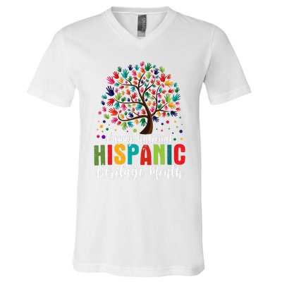 Happy National Hispanic Heritage Month V-Neck T-Shirt