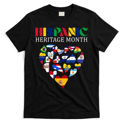 Happy National Hispanic Heritage Month All Countries T-Shirt