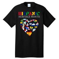 Happy National Hispanic Heritage Month All Countries Tall T-Shirt