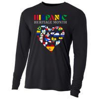 Happy National Hispanic Heritage Month All Countries Cooling Performance Long Sleeve Crew