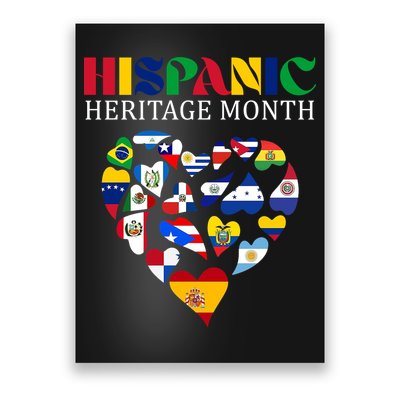 Happy National Hispanic Heritage Month All Countries Poster
