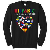 Happy National Hispanic Heritage Month All Countries Tall Sweatshirt