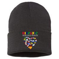 Happy National Hispanic Heritage Month All Countries Sustainable Knit Beanie