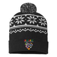 Happy National Hispanic Heritage Month All Countries USA-Made Snowflake Beanie