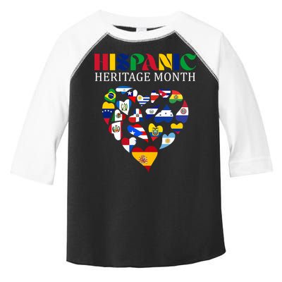 Happy National Hispanic Heritage Month All Countries Toddler Fine Jersey T-Shirt