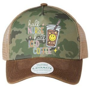 Half Nurse Half Iced Coffee Nurse Life Nurse Mom Gift Legacy Tie Dye Trucker Hat