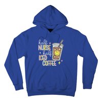 Half Nurse Half Iced Coffee Nurse Life Nurse Mom Gift Hoodie