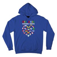 Happy National Hispanic Heritage Month Countries Flags Heart Hoodie