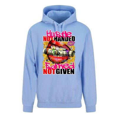 Hustle Not Handed Earned Not Given Funny Deigns Unisex Surf Hoodie