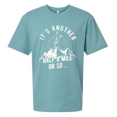 Hiking Nature Hike Hiker Outdoor Funny Hiking Sueded Cloud Jersey T-Shirt