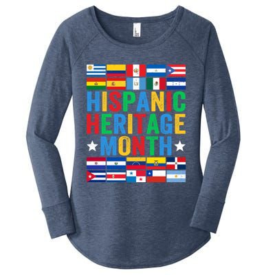 Happy National Hispanic Heritage Month Great Gift Women's Perfect Tri Tunic Long Sleeve Shirt