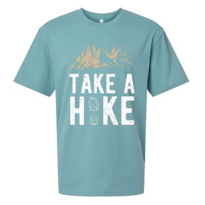 Hiking Nature Hike Hiker Outdoor Funny Take a Hike Sueded Cloud Jersey T-Shirt