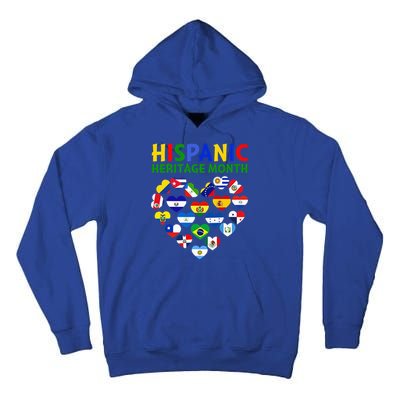 Happy National Hispanic Heritage Month All Countries Heart Tall Hoodie