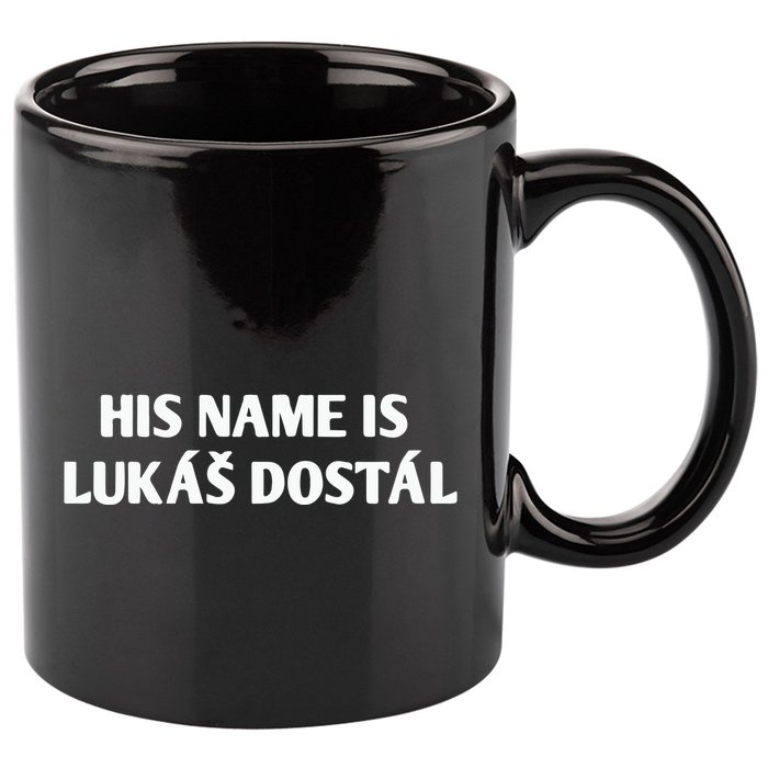 His Name Is Lukas Dostal 11oz C Handle Ceramic Mug