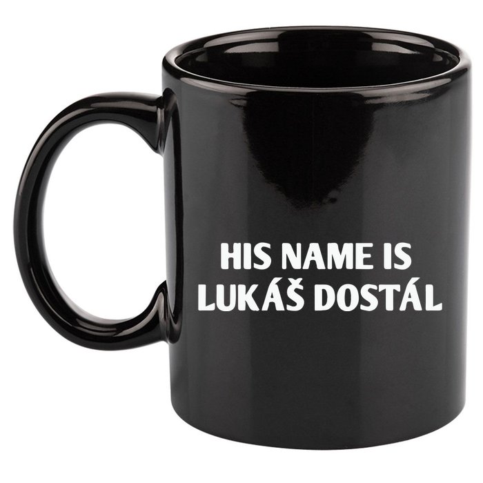 His Name Is Lukas Dostal 11oz C Handle Ceramic Mug