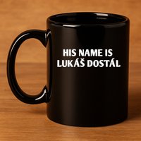 His Name Is Lukas Dostal 11oz C Handle Ceramic Mug